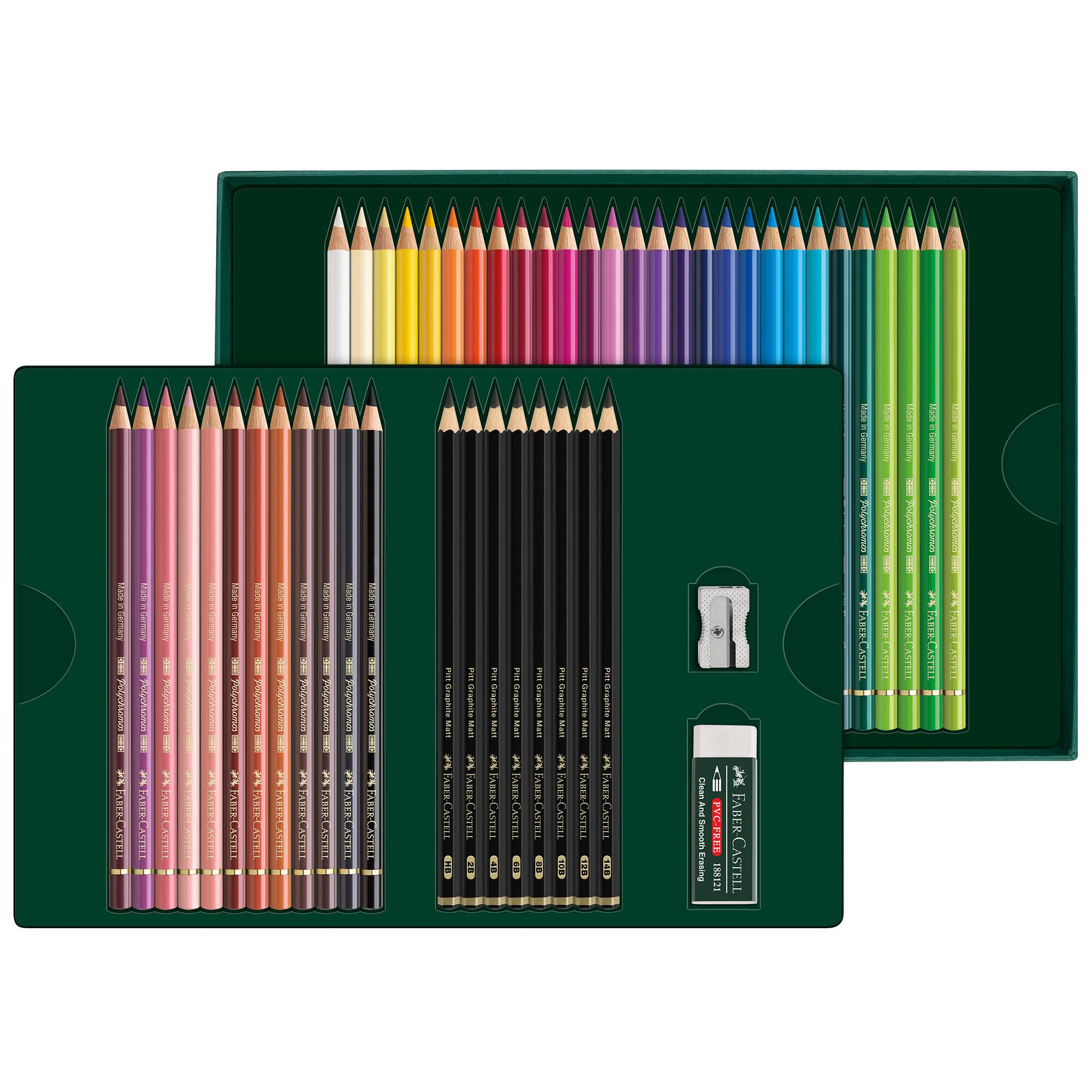 Faber-Castell Polychromos & Graphite Matte 48-Piece Gift Set